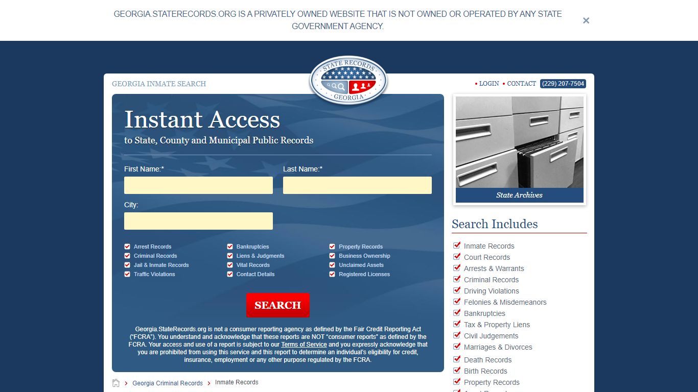 Georgia Inmate Search | StateRecords.org